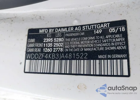 2018 Mercedes-Benz E 300 4Matic from USA, damaged, VIN WDDZF4KB3JA481522